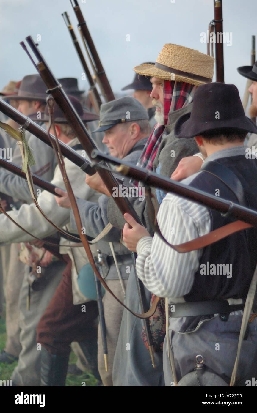 National Civil War Re enactment of 1862 Battle of Perryville Kentucky USA Stock Photo Alamy