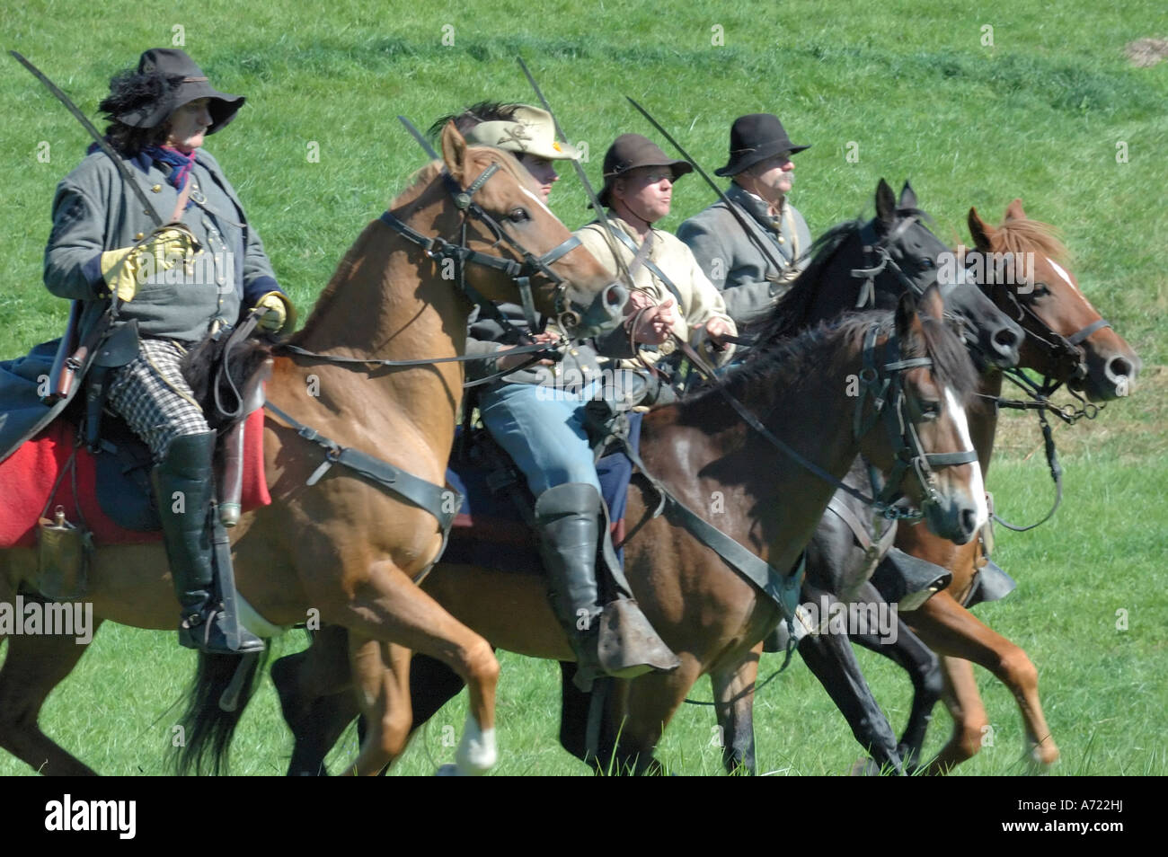 Confederate cavalry at the 2006 National Civil War Re enactment of the