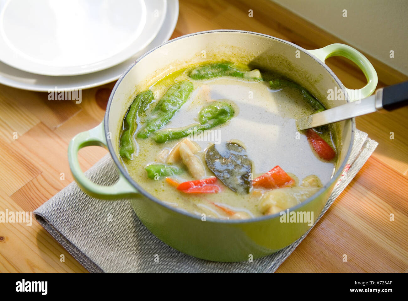 Thai green curry Stock Photo
