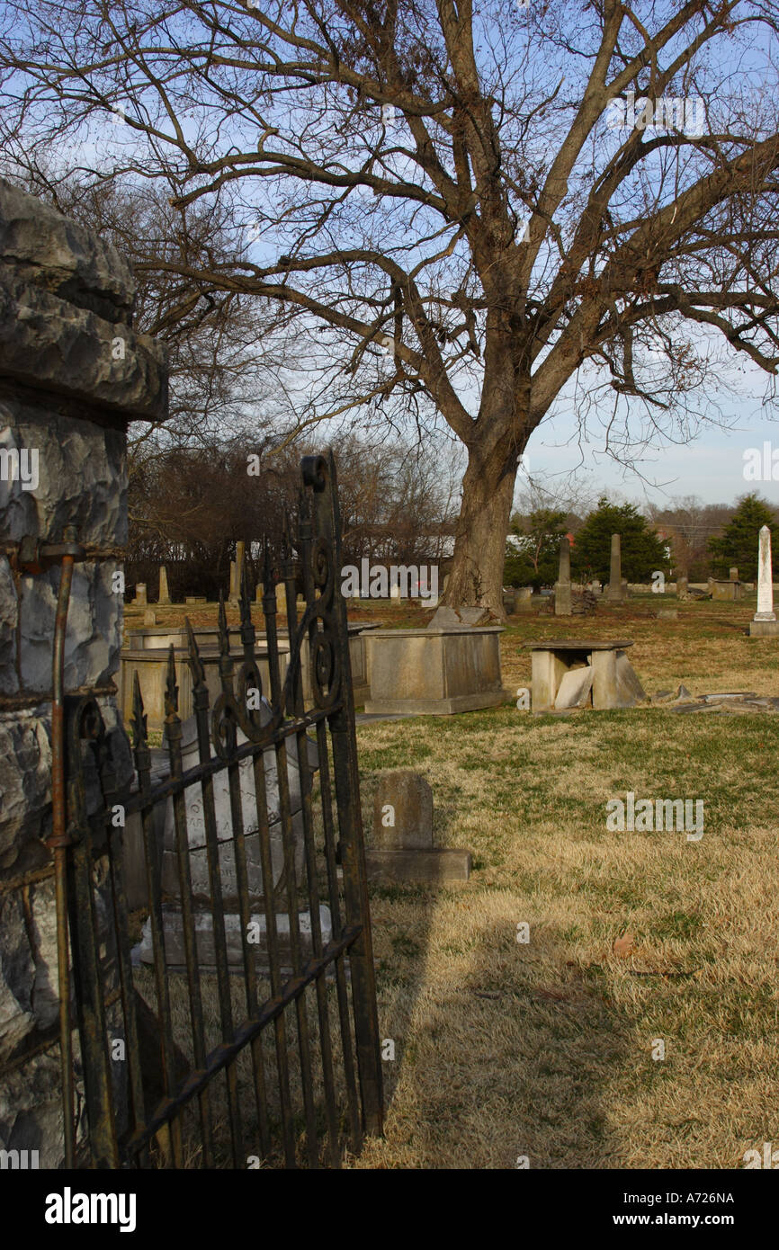 City cemetery of Franklin Tennessee USA Stock Photo Alamy