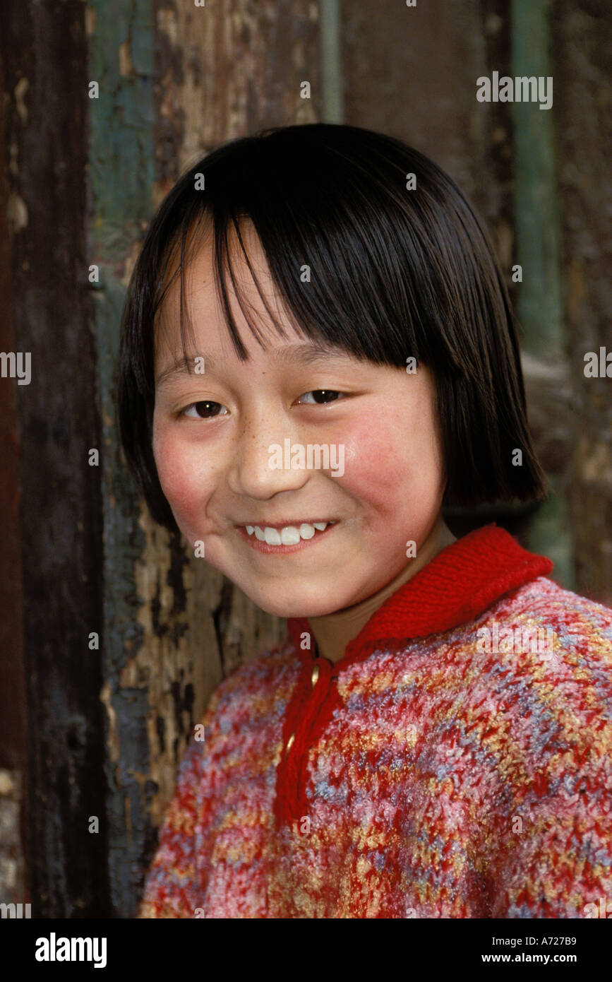 China, Xian, Young girl Stock Photo