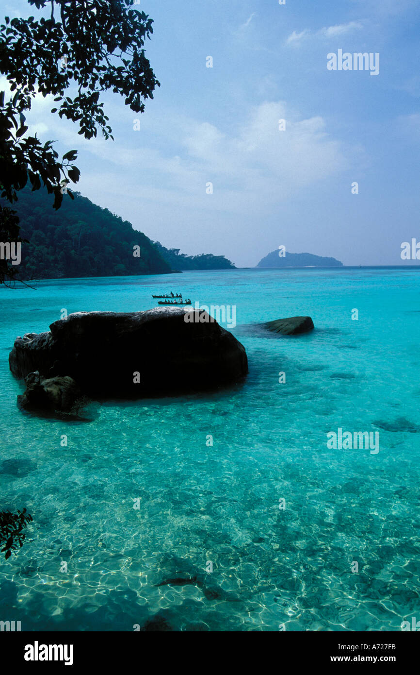 Thailand, Surin Islands, Sea Gypsies off Ko Surin Tai Stock Photo