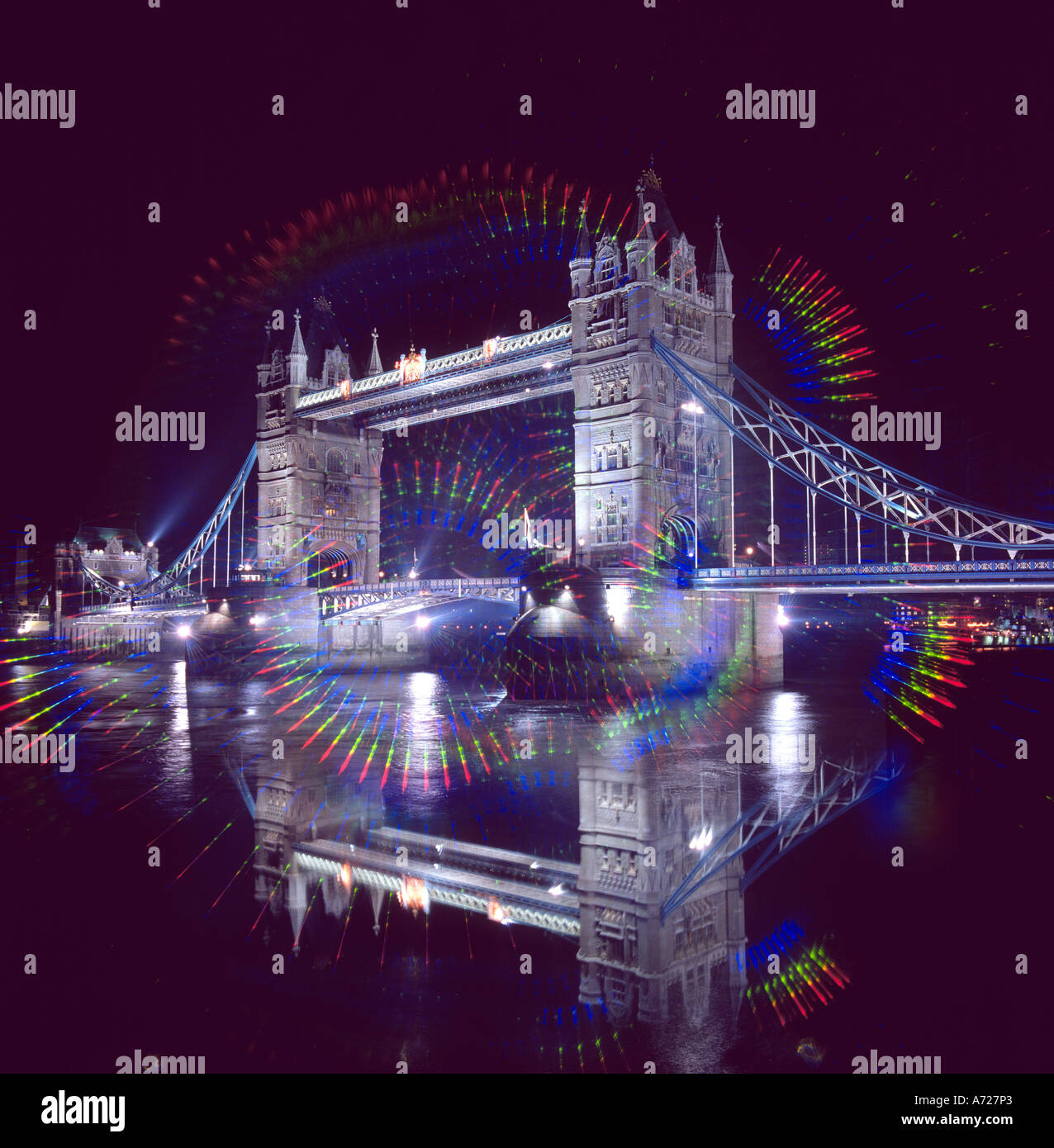 Tower Bridge at Night London Stock Photo - Alamy