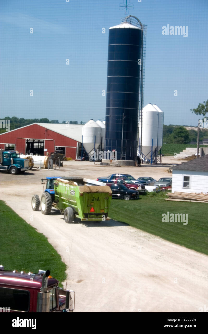 Working dairy farm. Abel Dairy Farms Eden Wisconsin USA Stock Photo Alamy