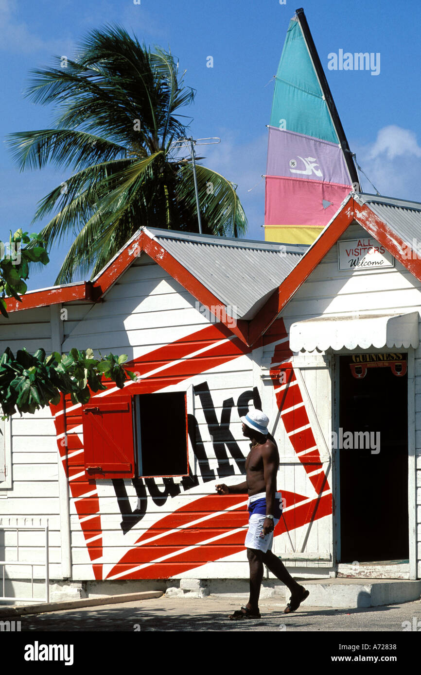 Barbados, St James, Cyrus Beach Bar, Holetown Stock Photo - Alamy