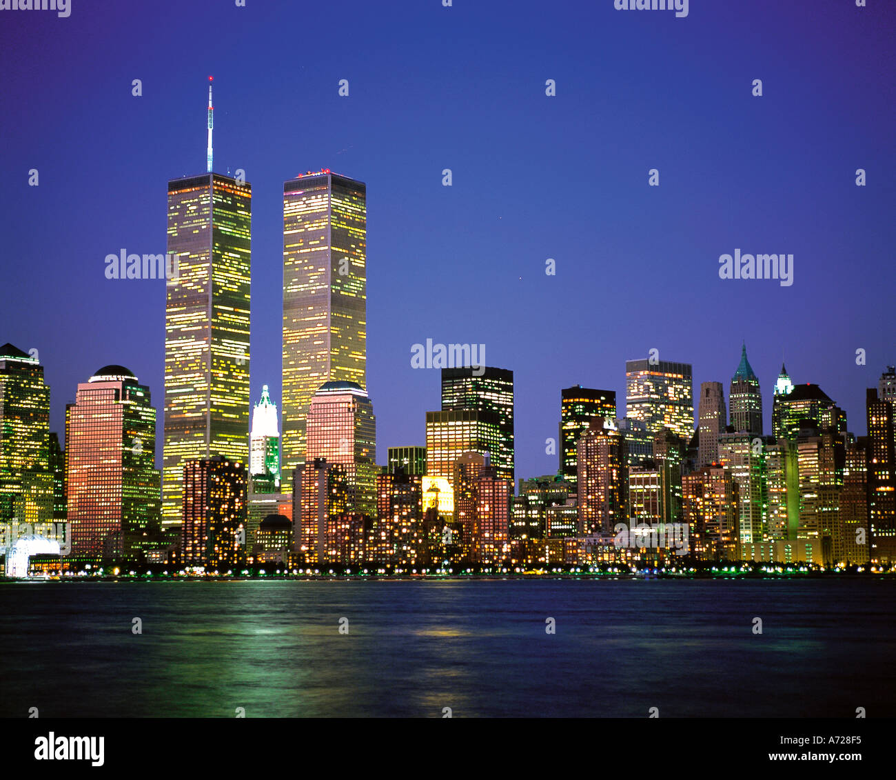 Lower Manhattan across Hudson River New York City Stock Photo - Alamy