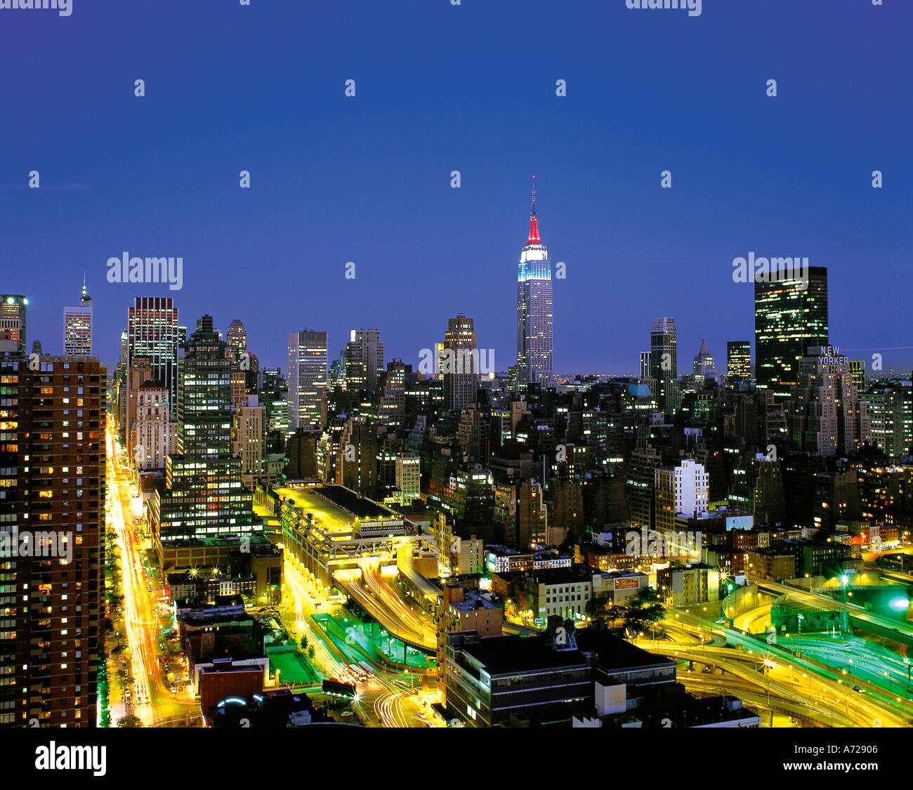 Midtown Manhattan and Empire State Building New York City Stock Photo