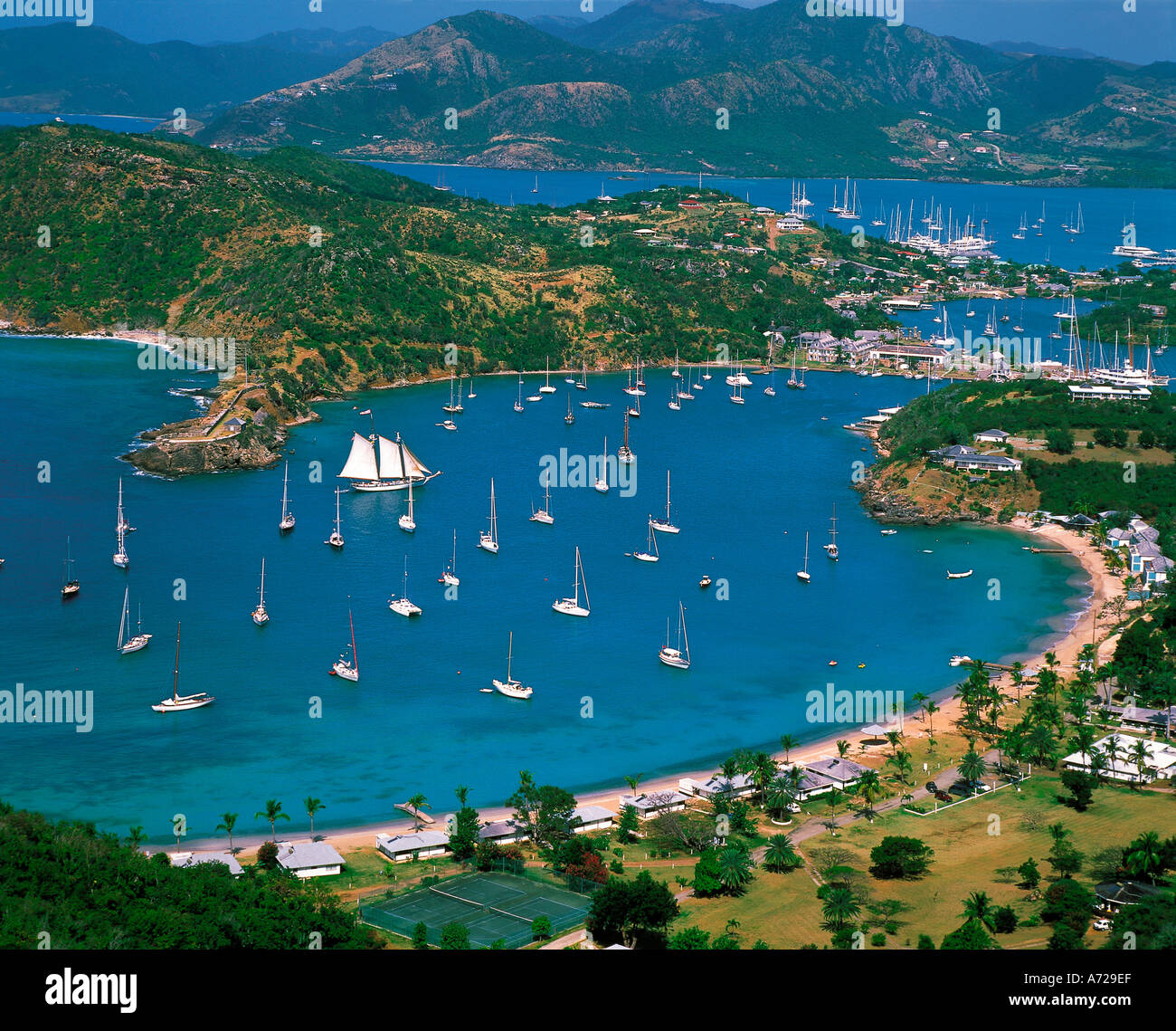English Harbor Antigua West Indies Stock Photo Alamy