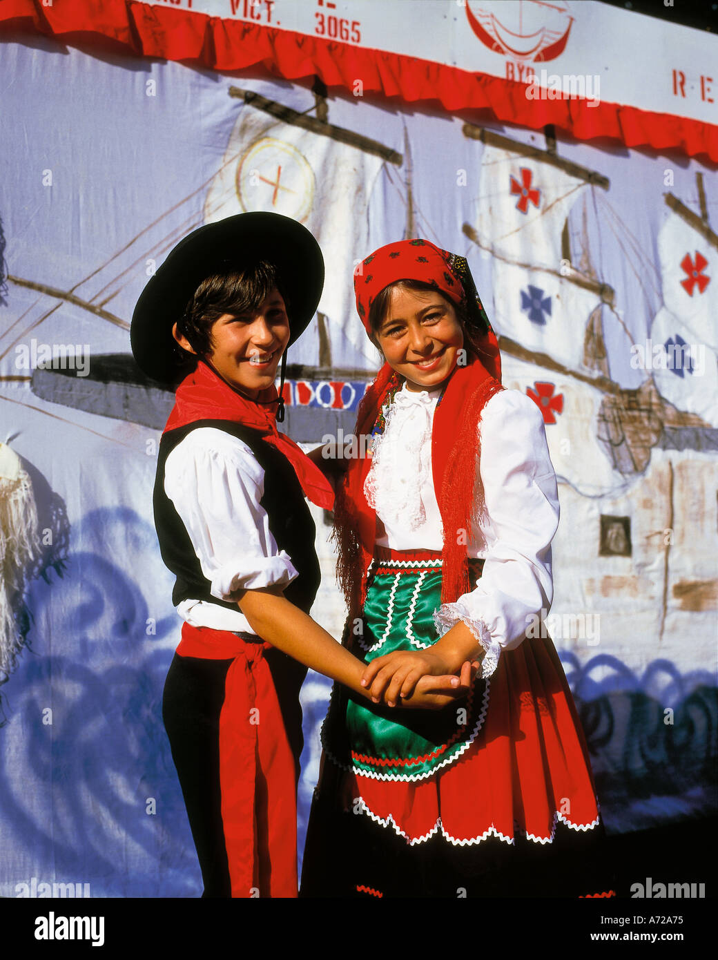 Children in Portuguese Costumes in Portugal Stock Photo - Alamy