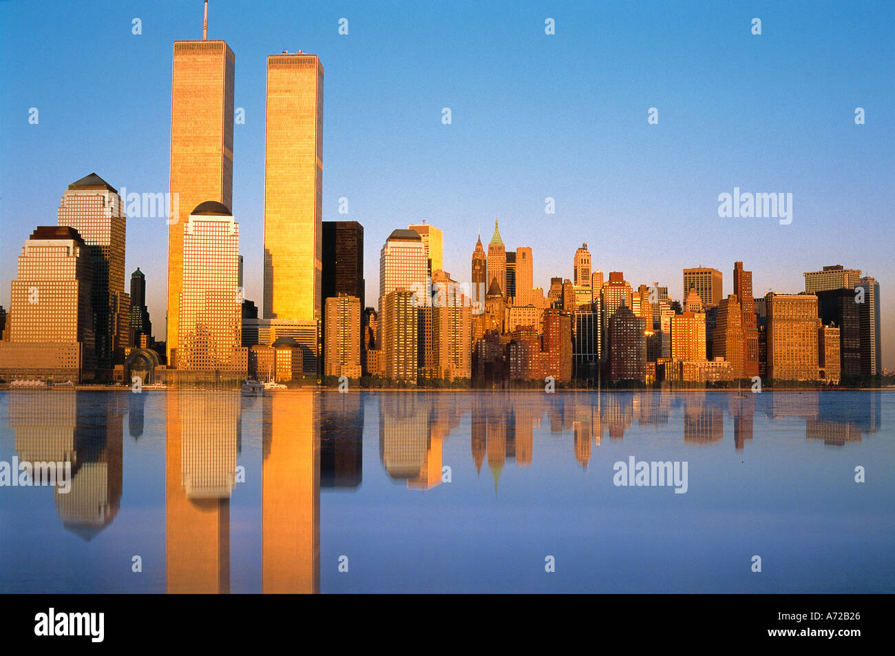 Lower Manhattan across Hudson River in New York City Stock Photo - Alamy