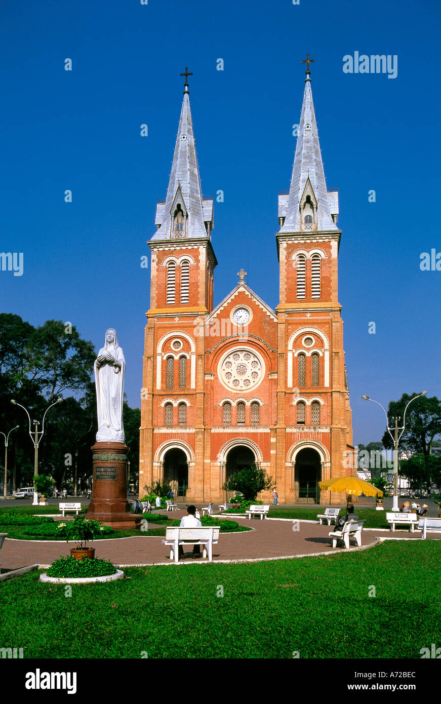 St Maria Catholic Cathedral Ho Chi Minh City Vietnam Stock Photo - Alamy