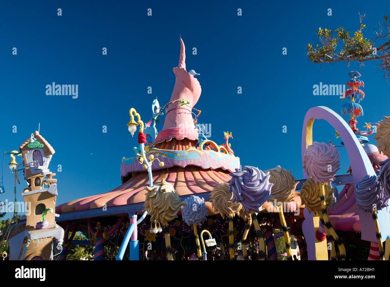 Closeup of carousel Seuss Landing Islands of Adventure Universal ...