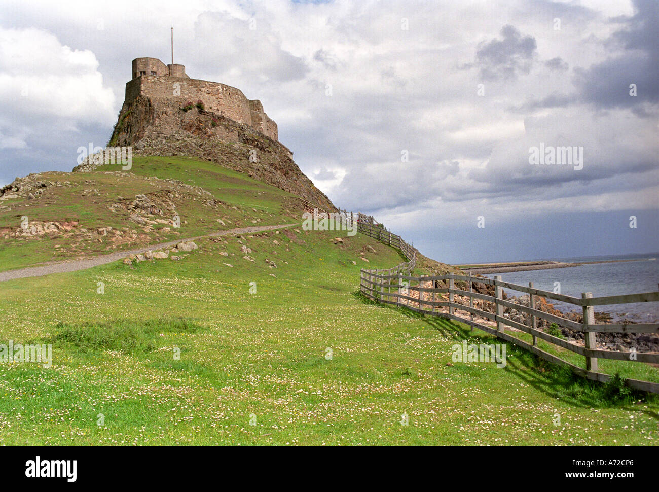 Lindisfarne Castle is a 16thcentury castle located on Holy Island