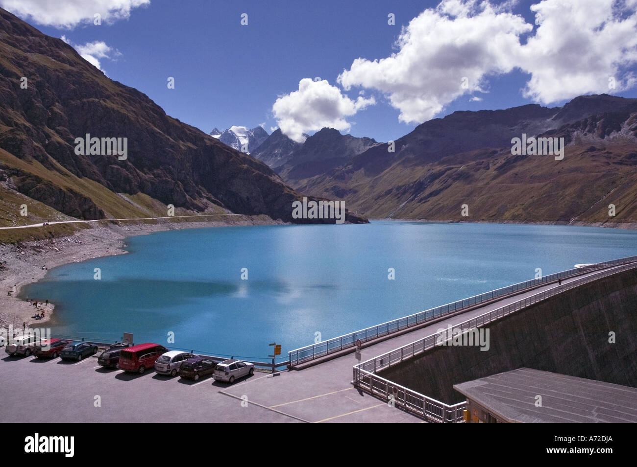 Lac de Moiry dam Stock Photo
