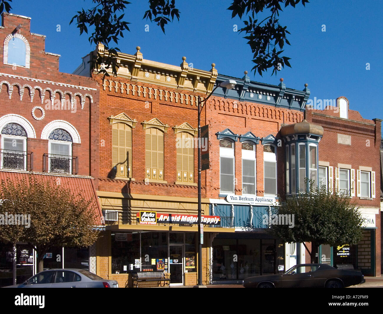 Dutch architecture in downtown Pella IA Stock Photo Alamy