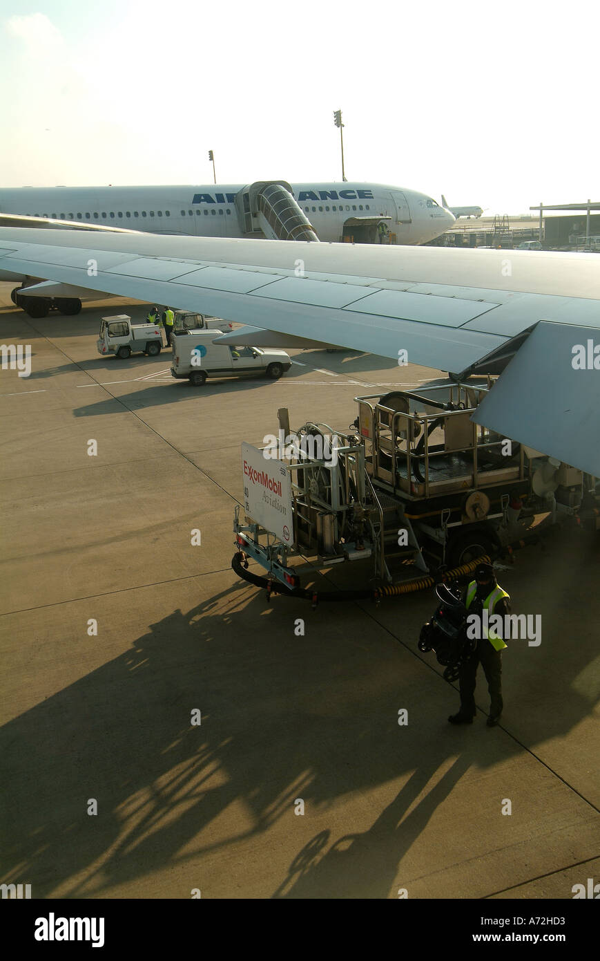 Charles de Gaulle airport, Paris. Stock Photo