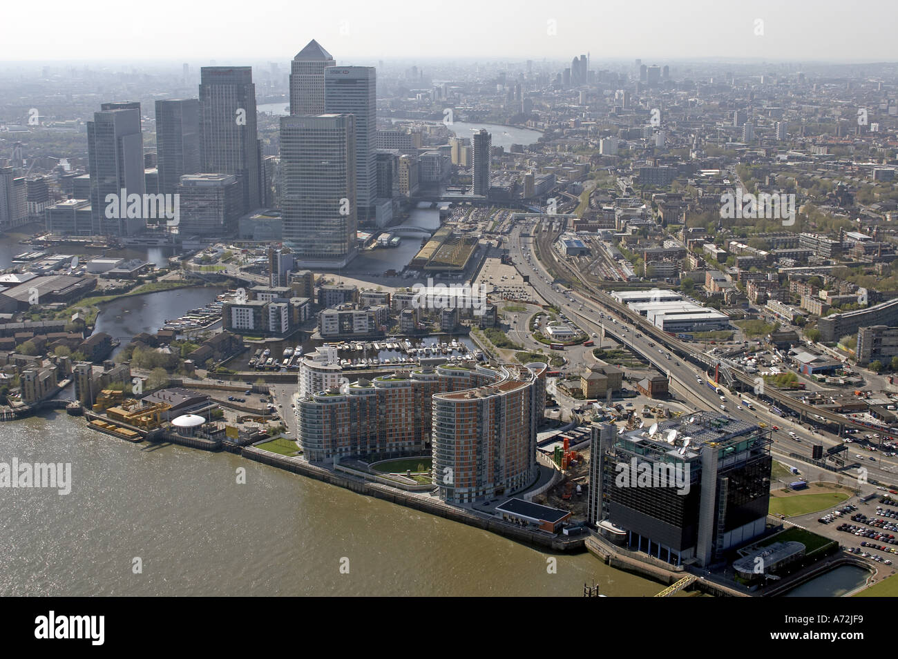 New providence wharf aerial hi-res stock photography and images - Alamy