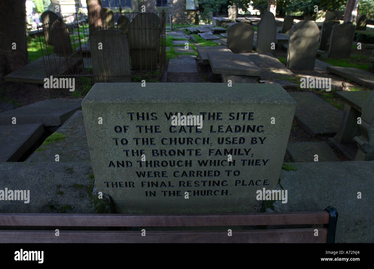 Haworth church yard (1 Stock Photo Alamy