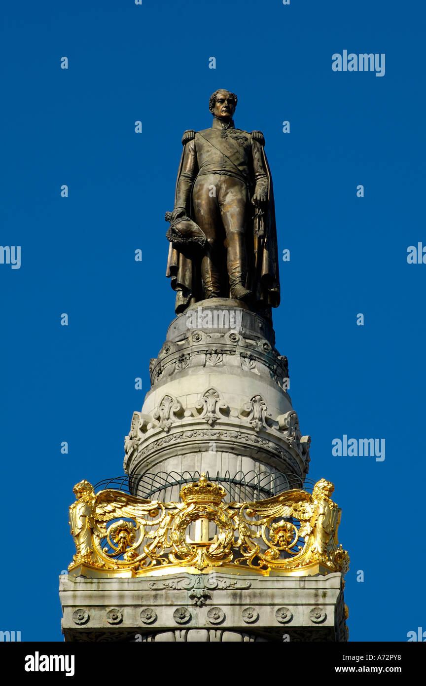 The statue of King Leopold I of Saxonia Cobourg Gotha Stock Photo Alamy
