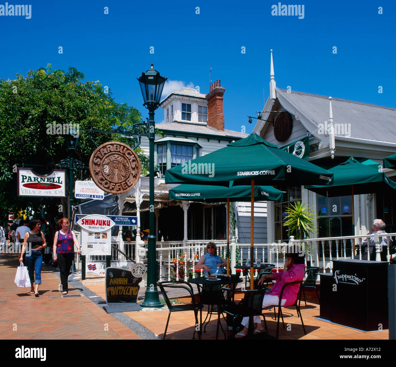 Parnell Village and shops Auckland New Zealand Stock Photo
