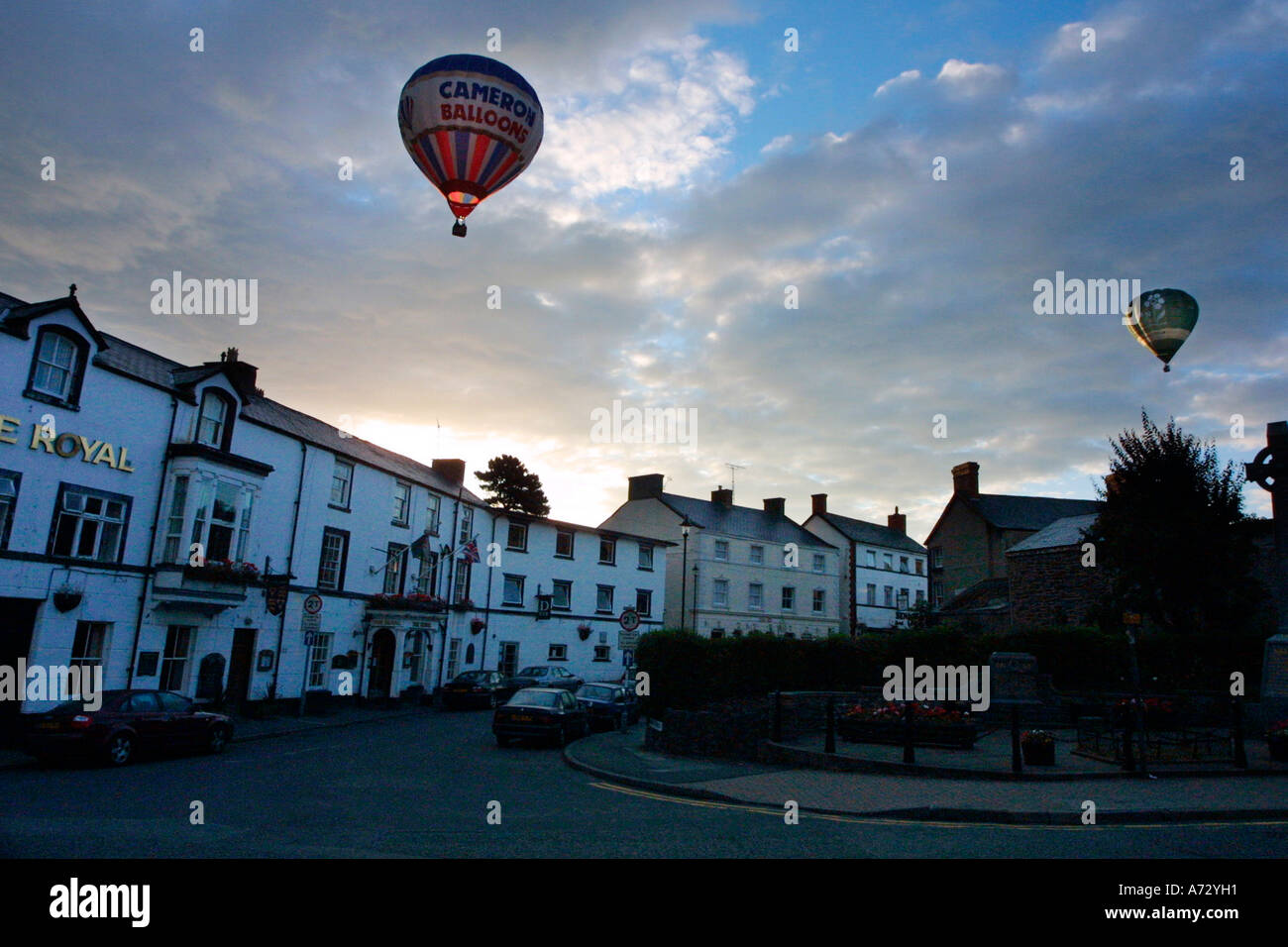 Balloon Festival Llangollen Denbighshire North East Wales Stock Photo