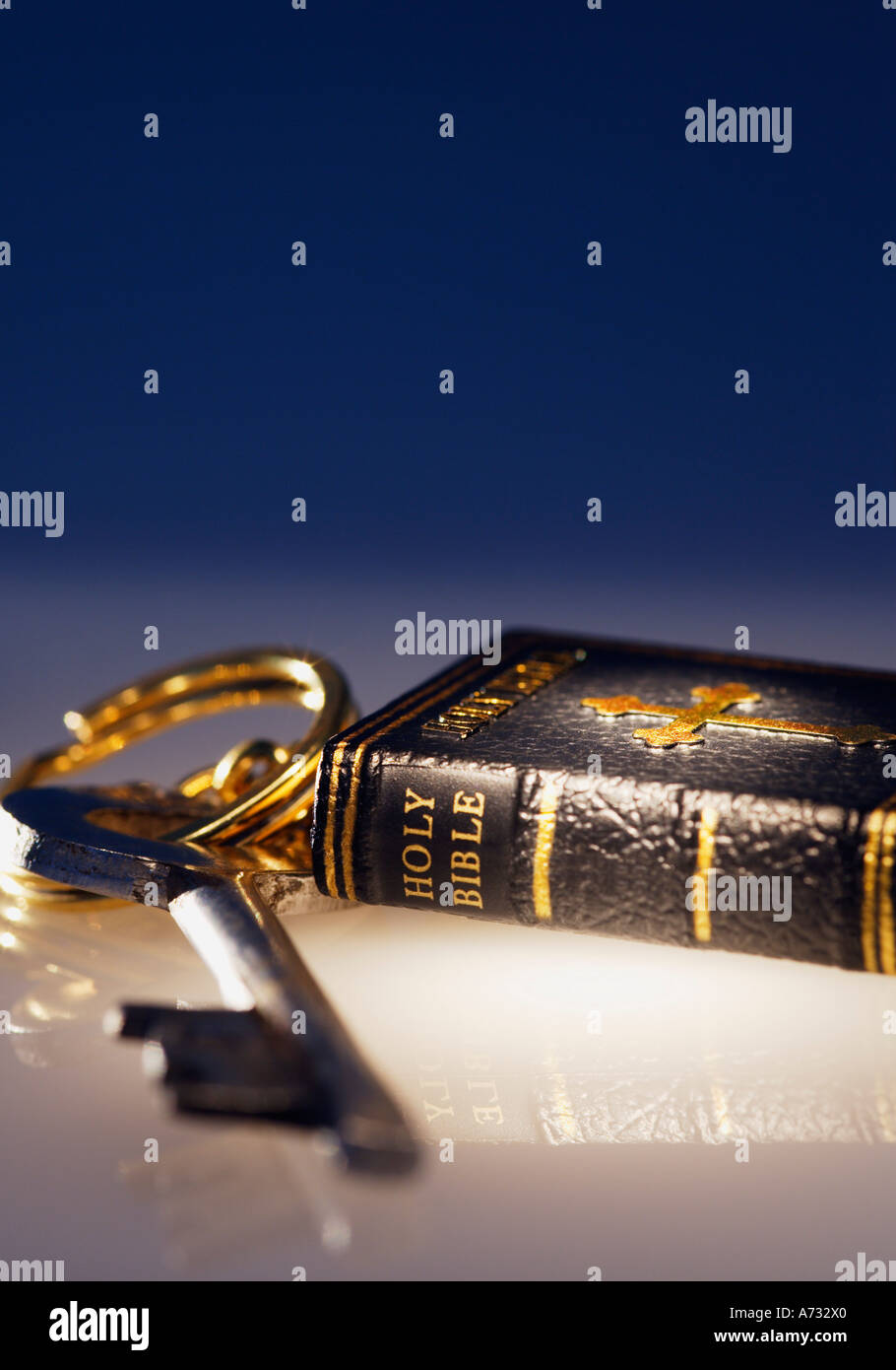 Bible and Key Stock Photo Alamy