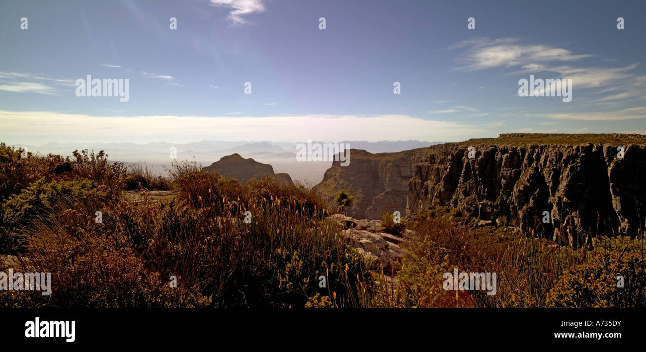 View from Table Mountain, Cape Town, South Africa Stock Photo