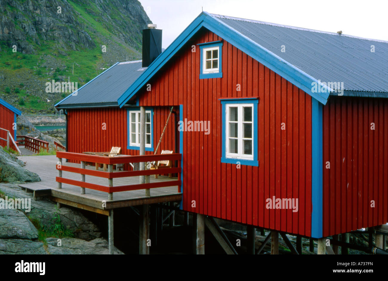 Reine fishing village, Lofoten, Norway Stock Photo