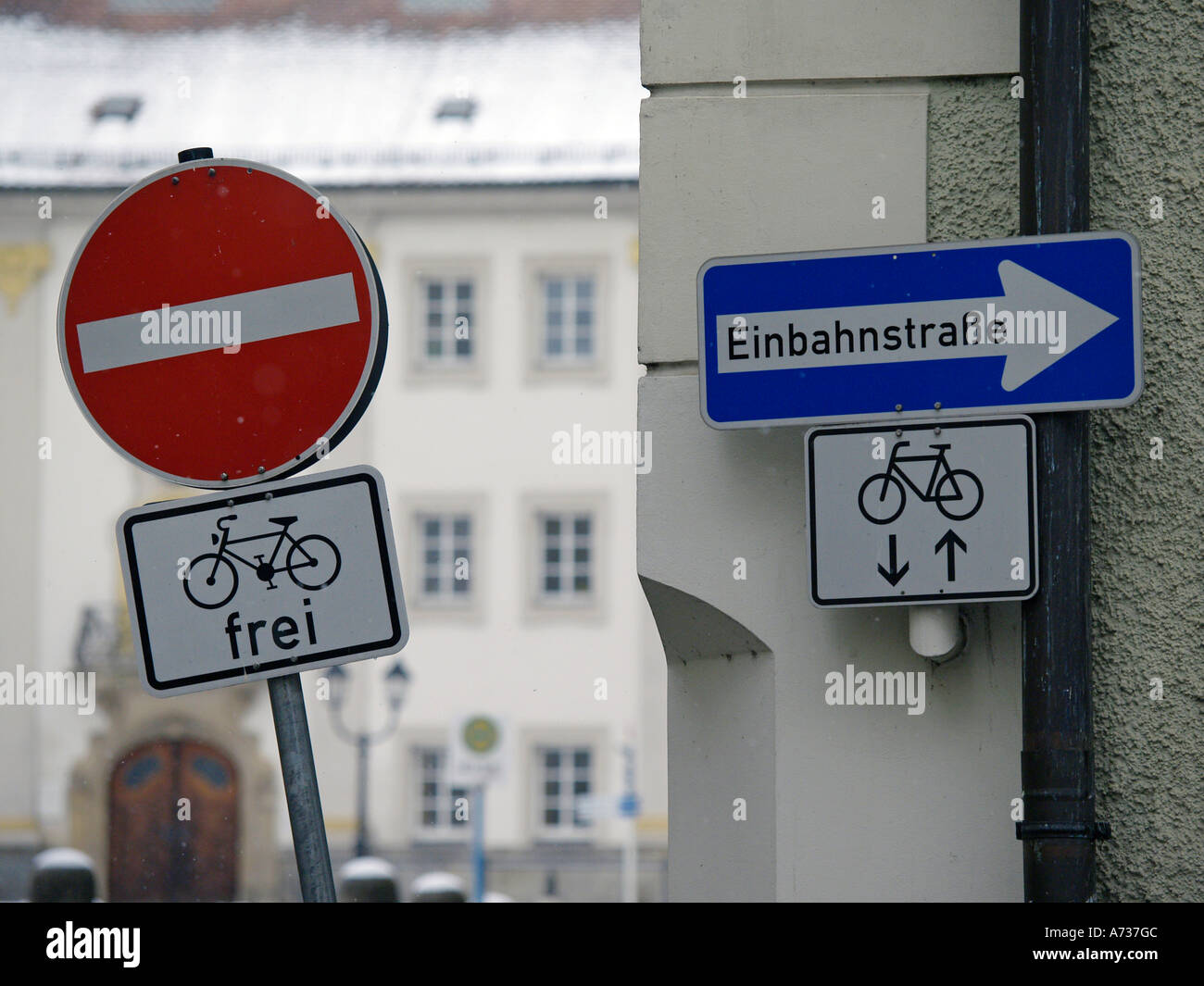 traffic signs no entry for vehicular traffic oneway Sign Post Forest ...