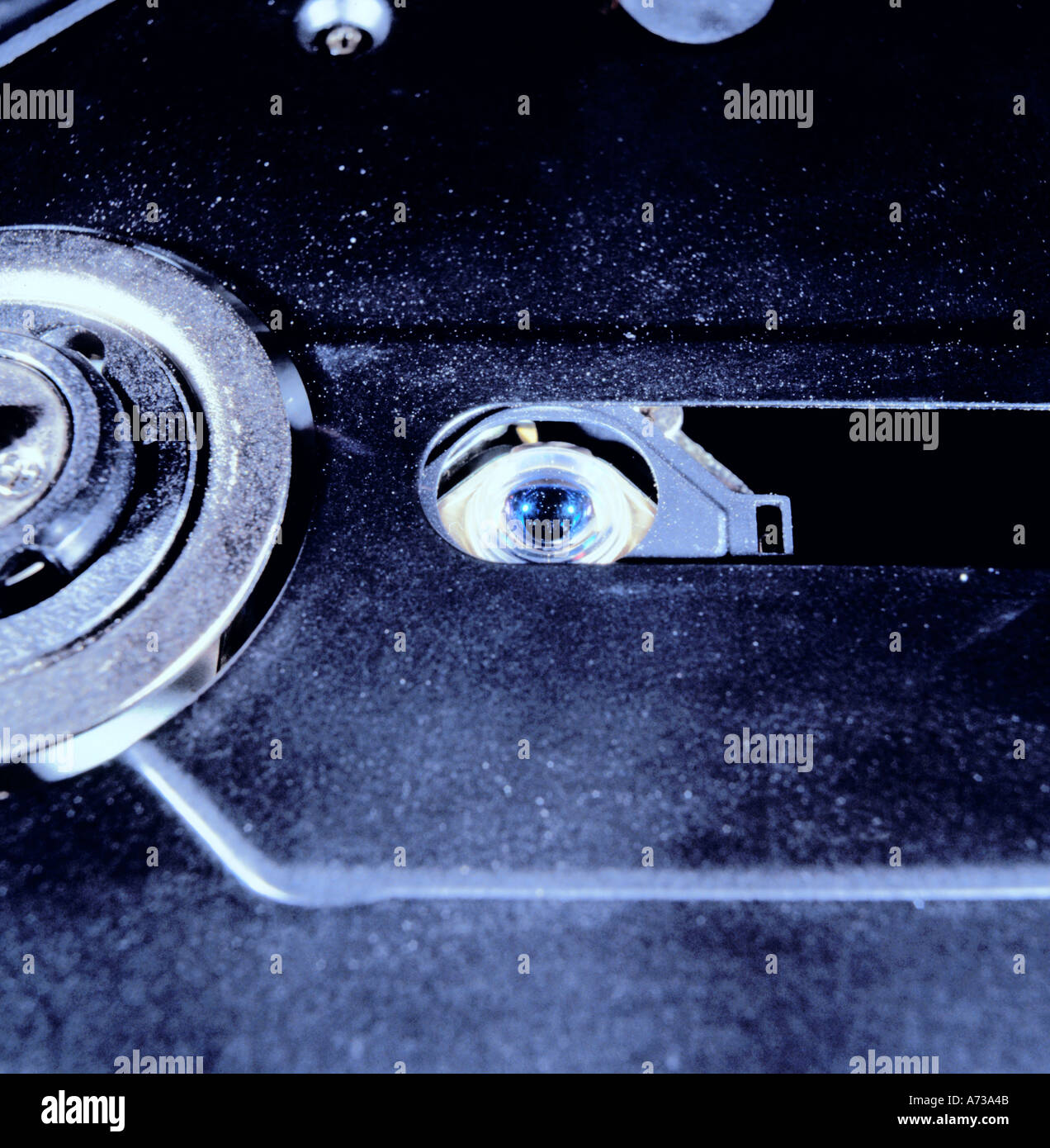 Laser lens inside a CD disc) player Stock Photo Alamy