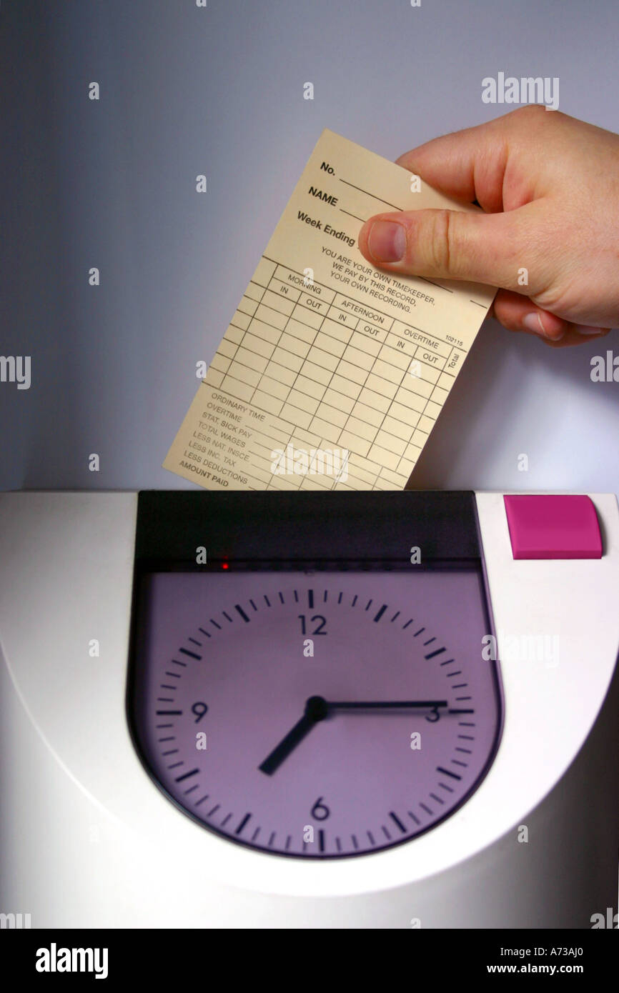 Clocking in hires stock photography and images Alamy