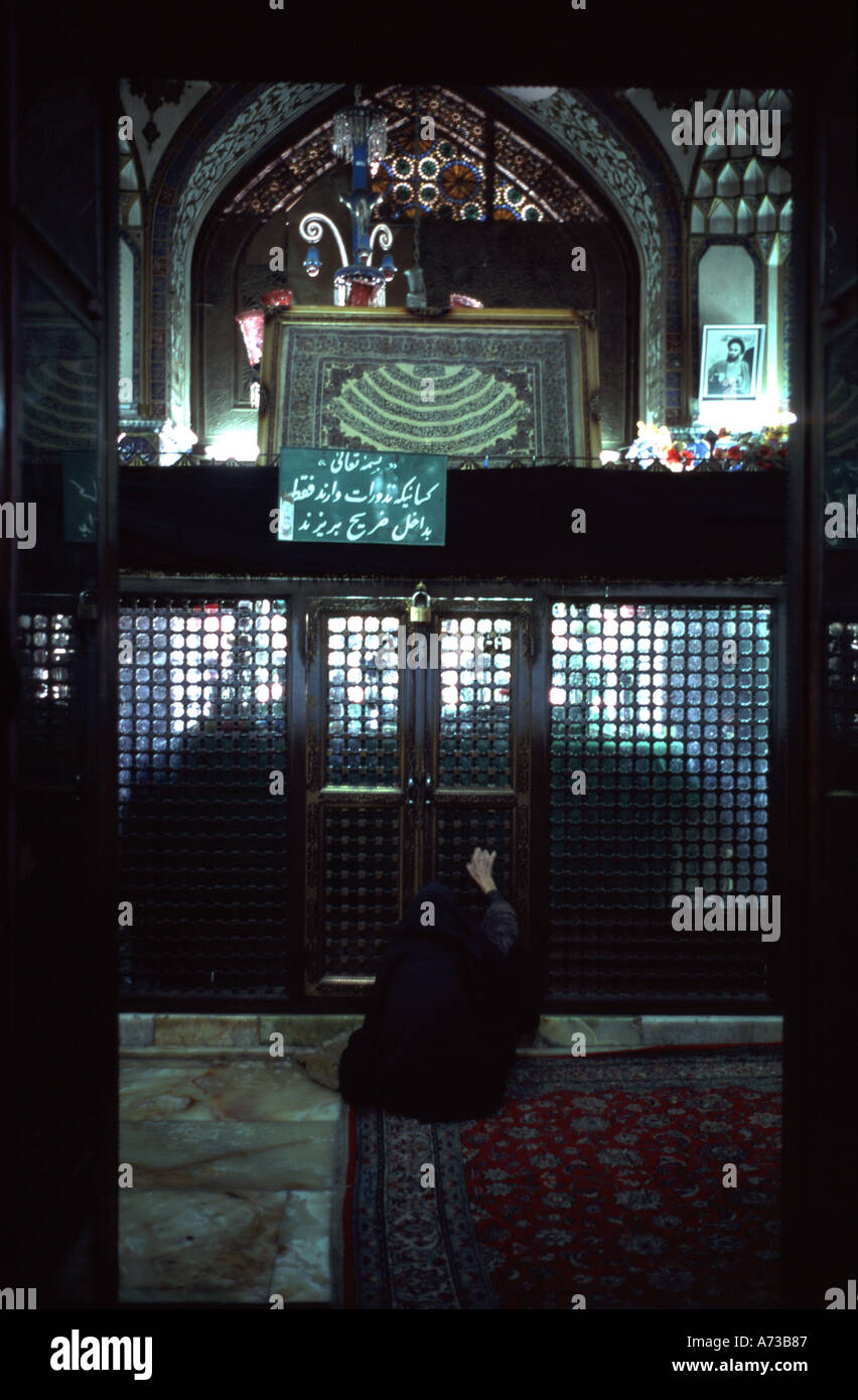 At The Shrine Isfahan Iran Imam Stock Photo