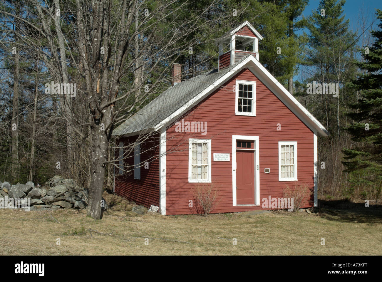 Dorchester, New Hampshire USA, Historical New England, Old schoolhouse