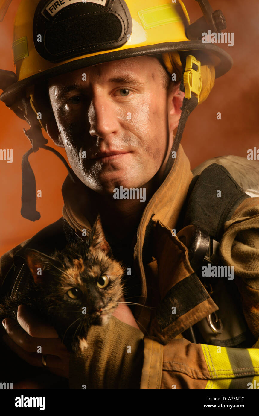 Cat icon (PFP)  Cat firefighter - Stock Illustration [106509363