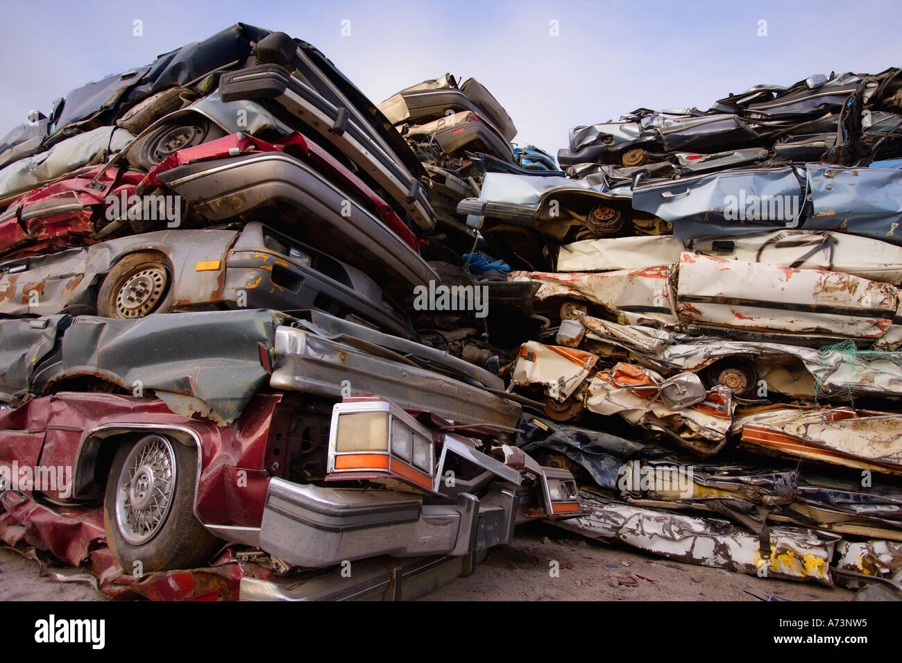 Scrap metal lot Stock Photo