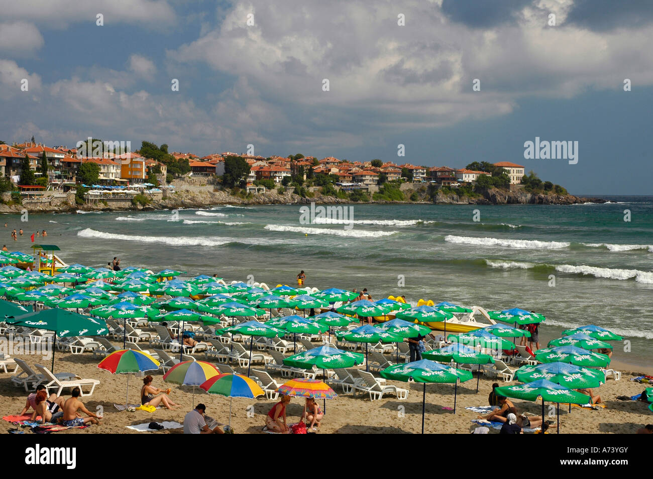 Sozopol beach, Bulgaria, South Europe Stock Photo - Alamy