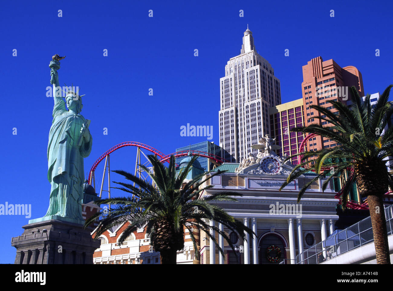 New York New York Las Vegas Nevada USA Stock Photo