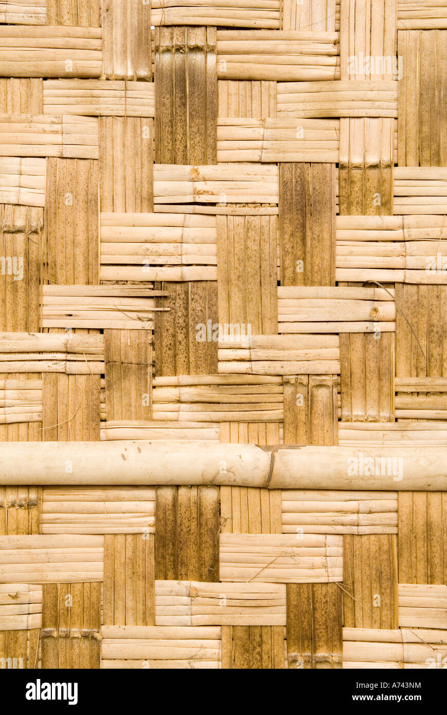 woven bamboo mat as exterior wall of a house Katchin State Myanmar Stock  Photo - Alamy