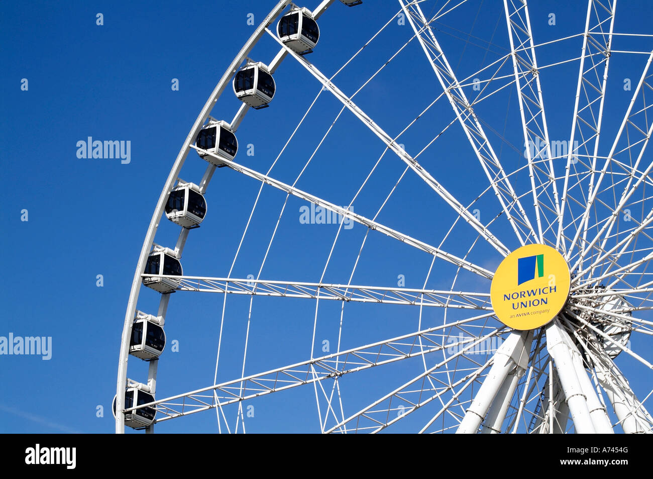 Yorkshire wheel big wheel york blue sky Stock Photo Alamy