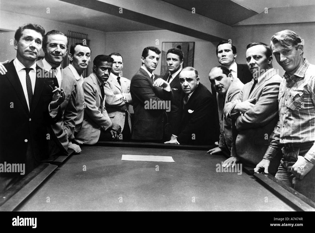 OCEANS 11 (ELEVEN) 1960 Warner film - see Description below for cast Stock Photo