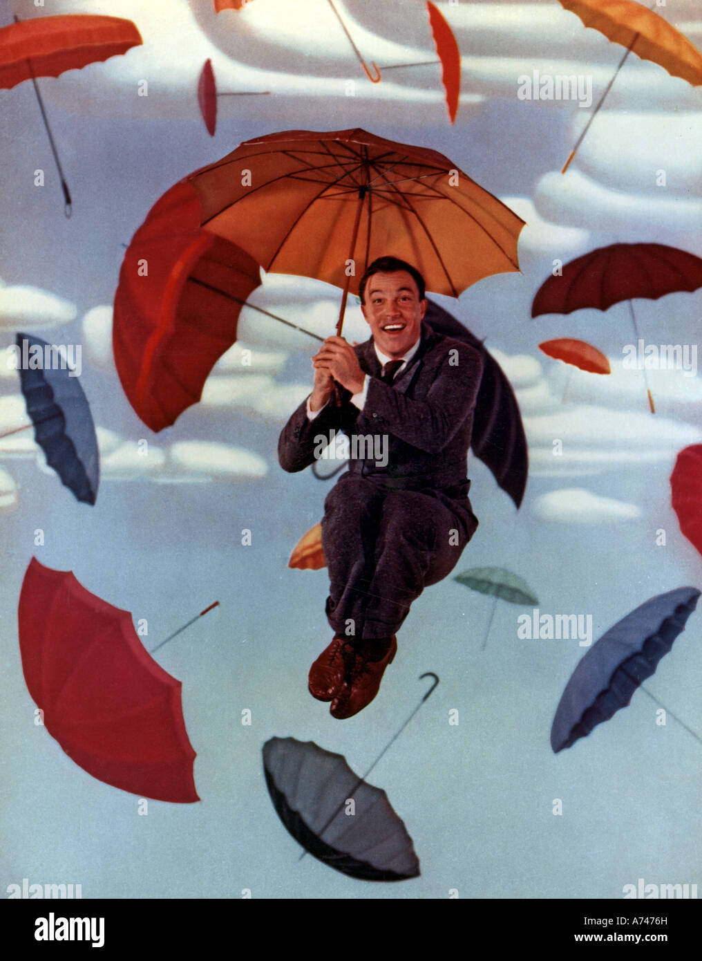 SINGIN' IN THE RAIN 1962 MGM film musical with Gene Kelly Stock Photo