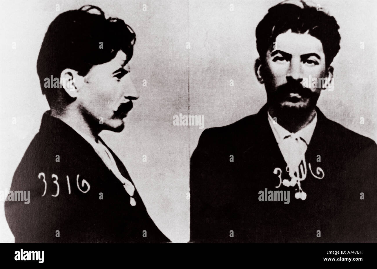 JOSEPH STALIN  Tsarist police photos of Stalin Stock Photo