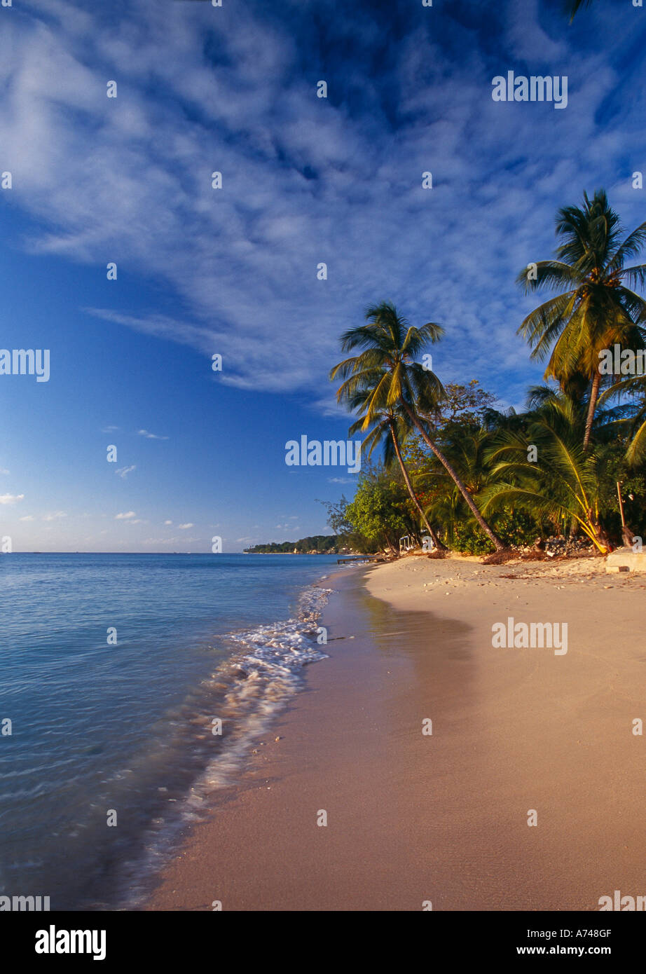 beach at Mullins Bay West Coast Barbados Stock Photo Alamy
