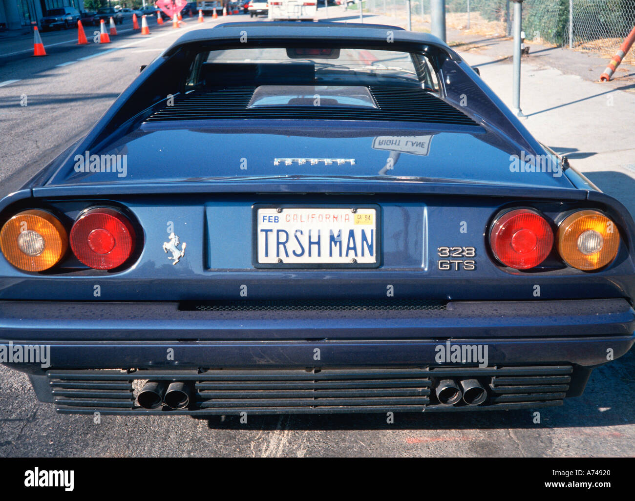 Vanity License Plate California Stock Photo Alamy