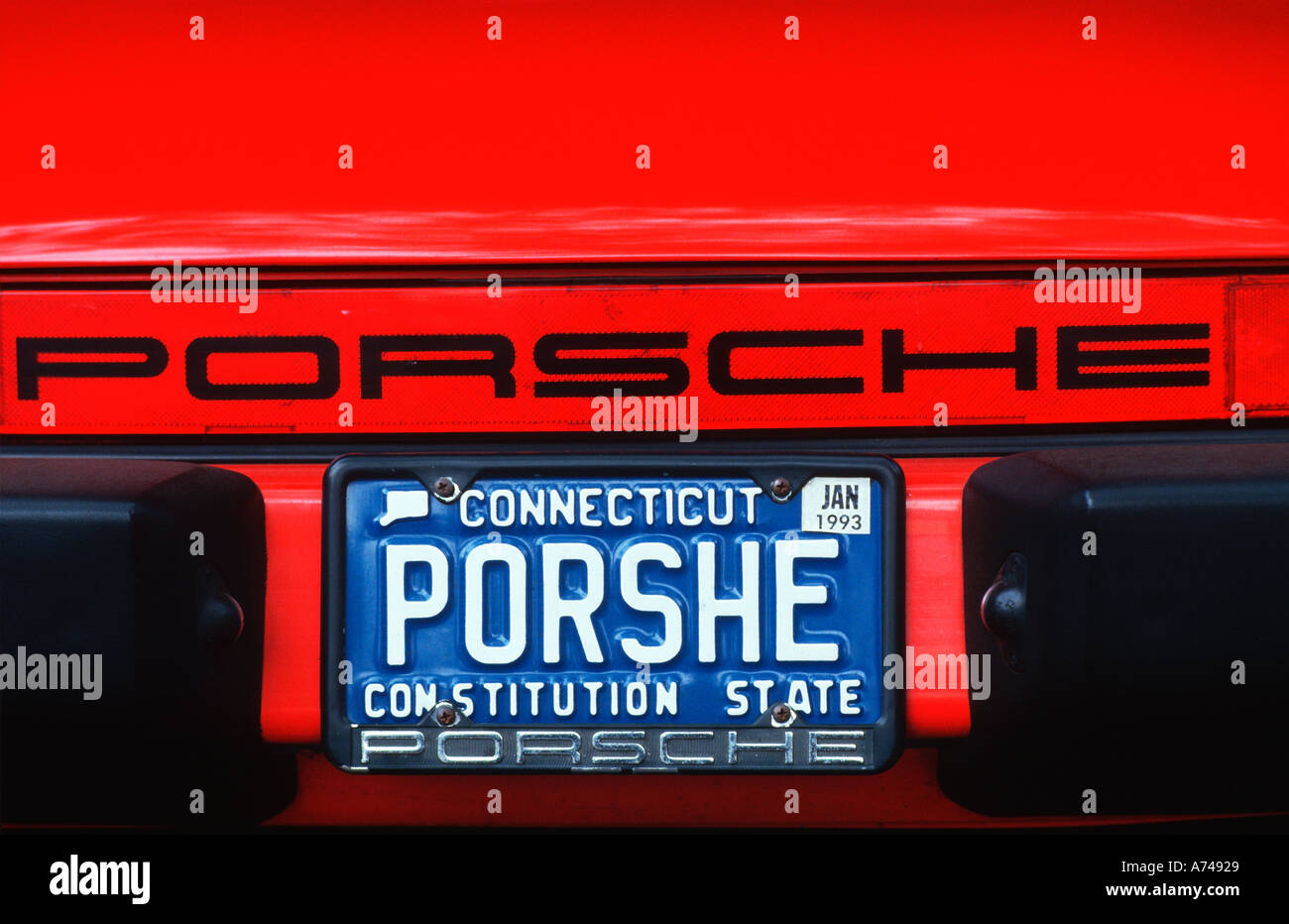 Vanity License Plate Connecticut Stock Photo Alamy