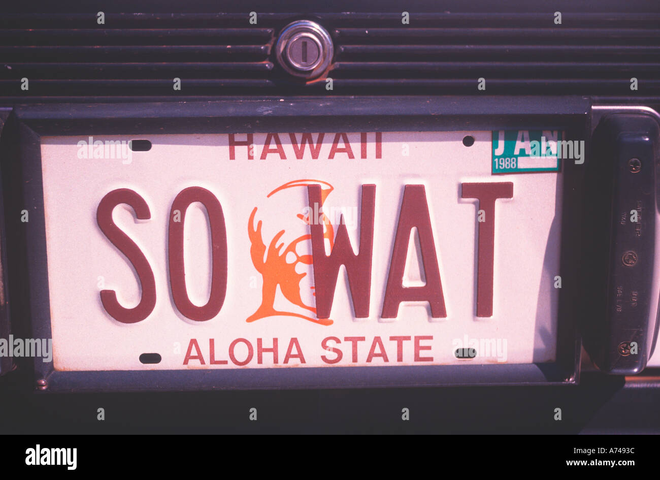 Hawaii car license plate hires stock photography and images Alamy