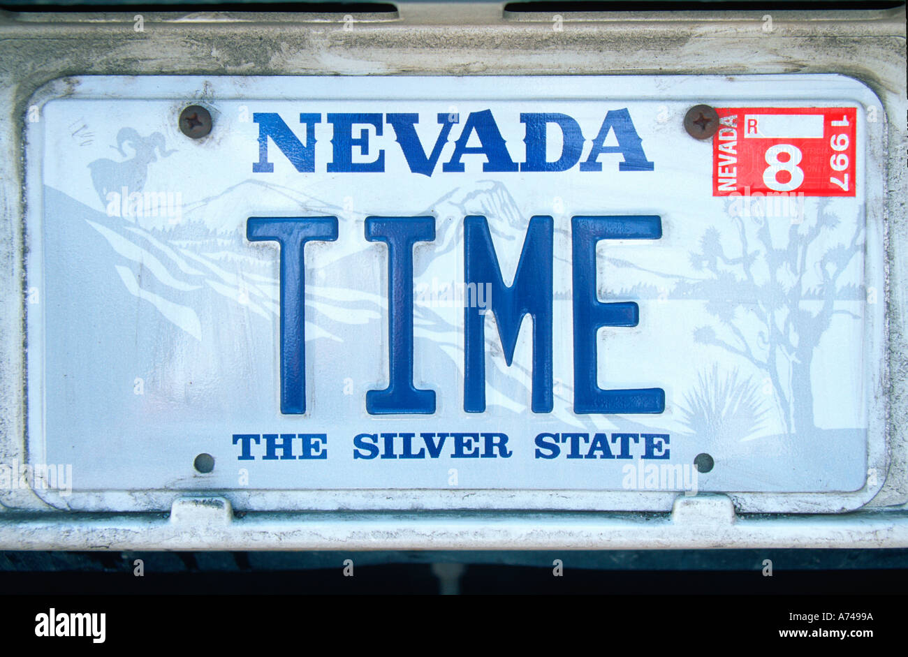 custom Nevada design Ride-on battery powered vehicle license plate 