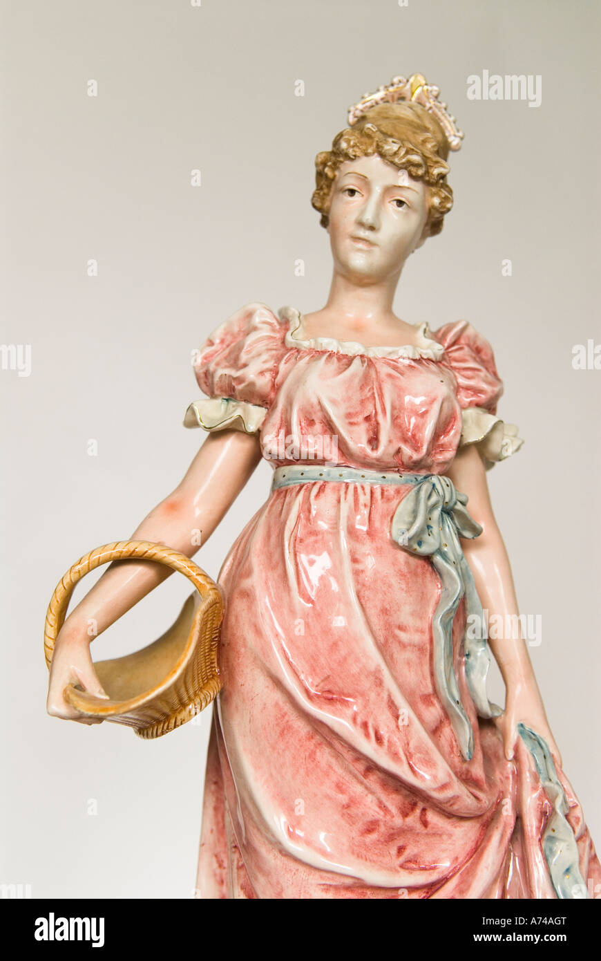 Rococo porcelain statue Stock Photo Alamy