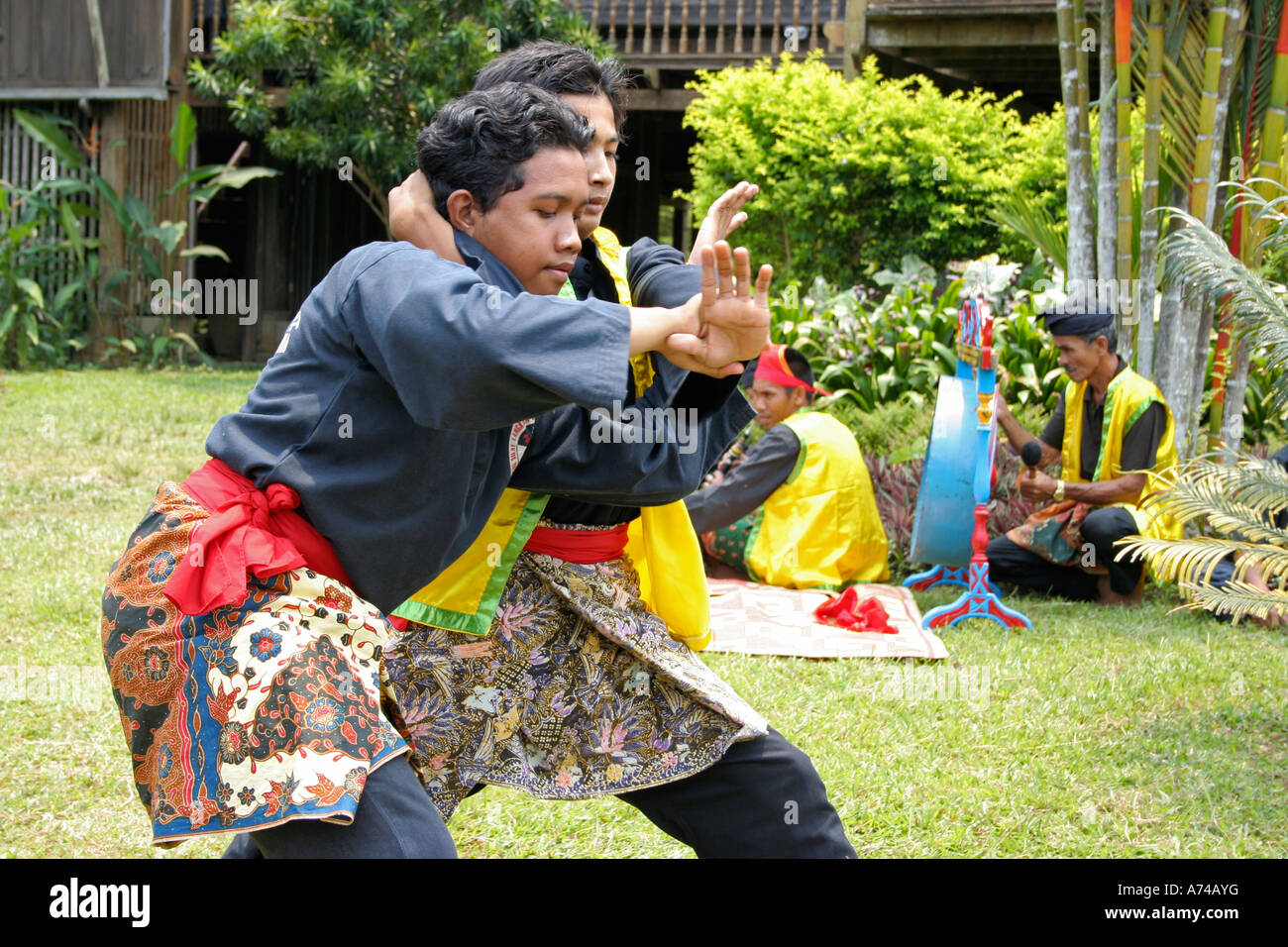 Malay art of self defence known as Silat ,Malaysia Stock Photo Alamy