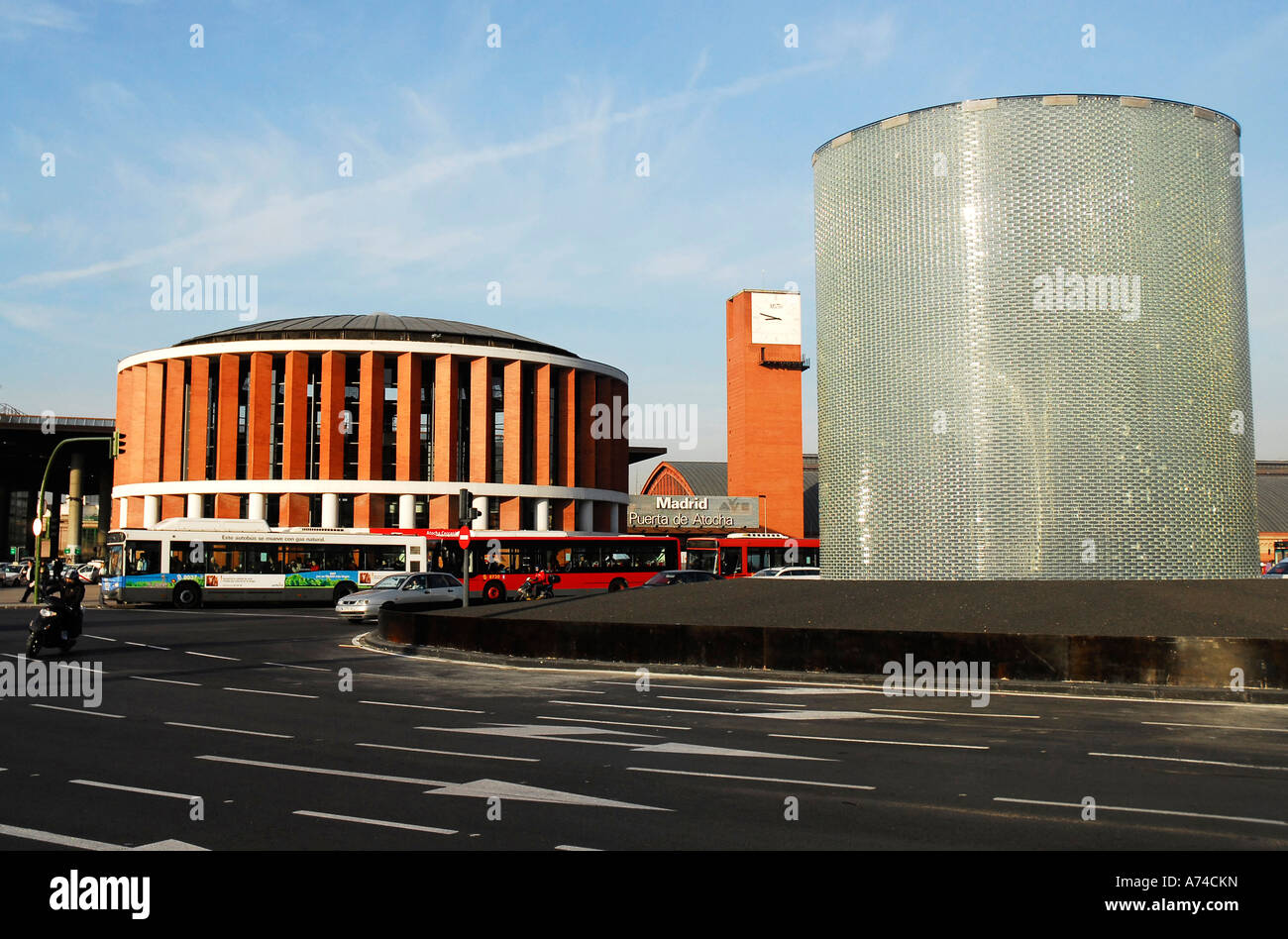 Memorial monument to the victims of 11 March 2004 Madrid terrorist bomb attacks Atocha Train Station MADRID Spain Stock Photo